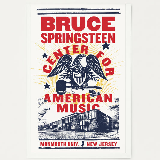 Bruce Springsteen Center for American Music Hand-Screened Poster (14x22)
